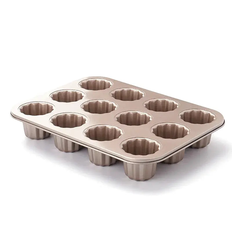 12 Moules à Cannelés en Métal