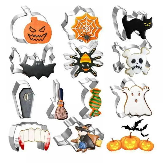 Lot de 12 Emporte-pièces Halloween - Emporte-pièces
