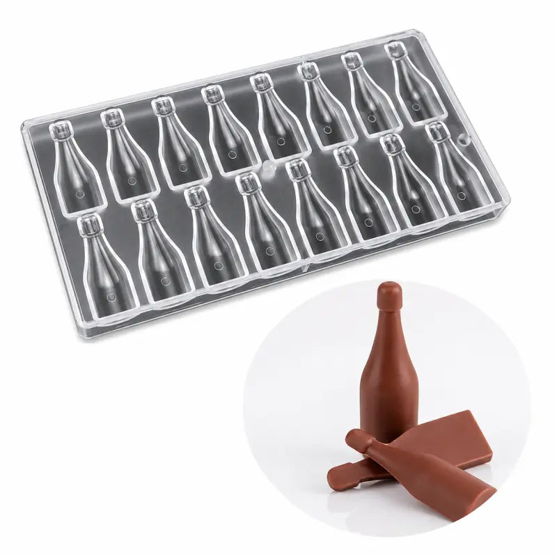 Moule à Chocolat en Polycarbonate Pralinés Assortis Bouteilles