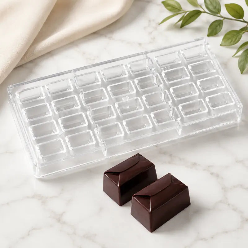 Moule à Chocolat en Polycarbonate Pralinés Assortis Rectangles