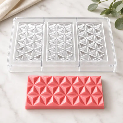 Moule à Chocolat en Polycarbonate Tablette Personnalisable Géométriques