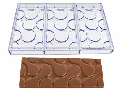 Moule à Chocolat en Polycarbonate Tablette Personnalisable Vagues