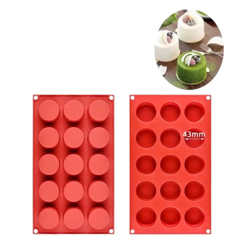 Moule à Mousse en Silicone 15 4.3 cm