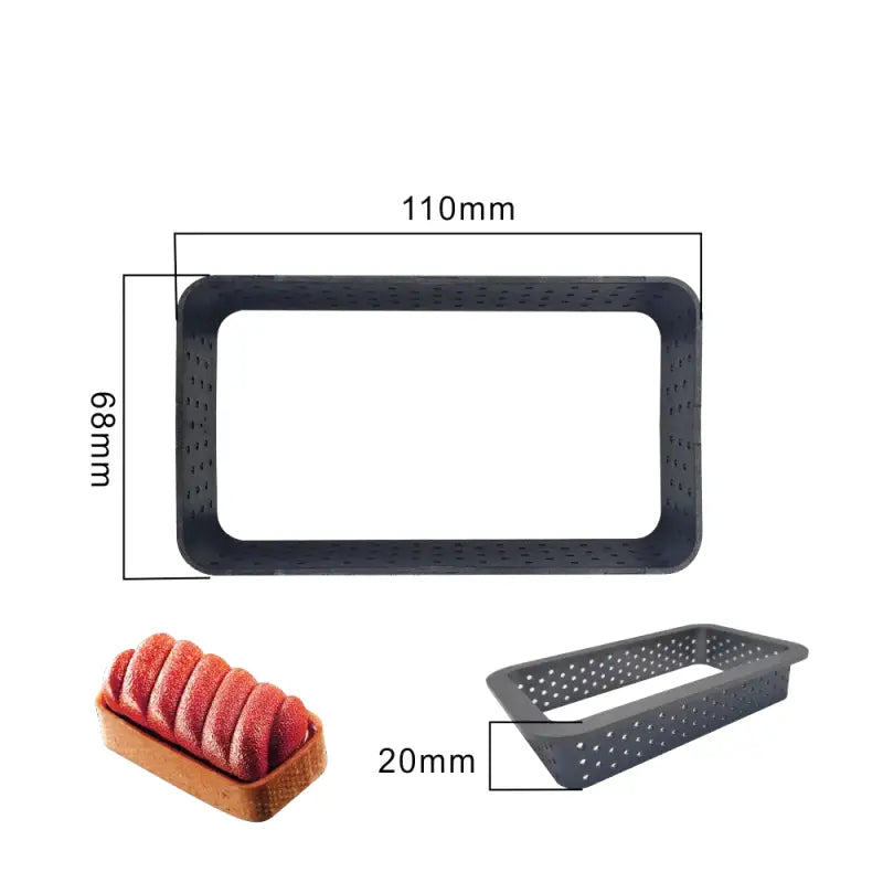 Moule à Tartelette Perforé Rectangle