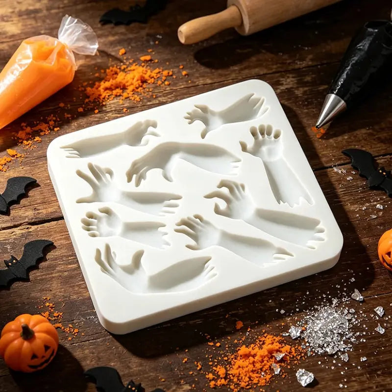 Moule en Silicone Halloween Bras Zombie - Moules Pâtissiers